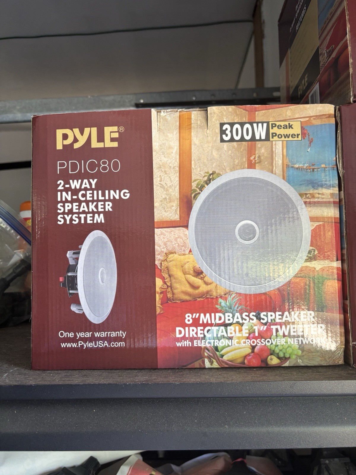 New Pyle PDIC80 300 Watt 8'' Two-Way Ceiling Speaker System MULTIPLE AVAILABLE