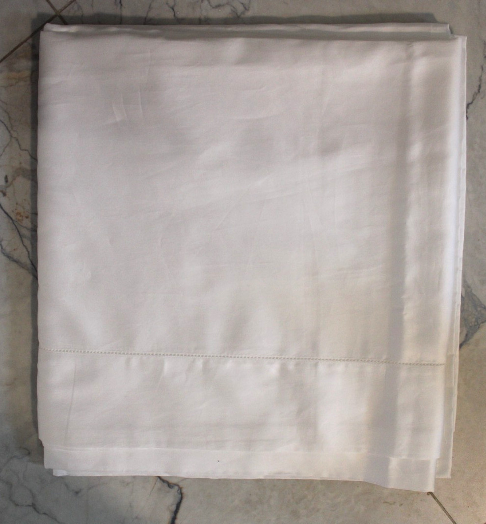 NWOT SFERRA Fiona Bespoke 100% Cotton Sateen Top Sheet 56\