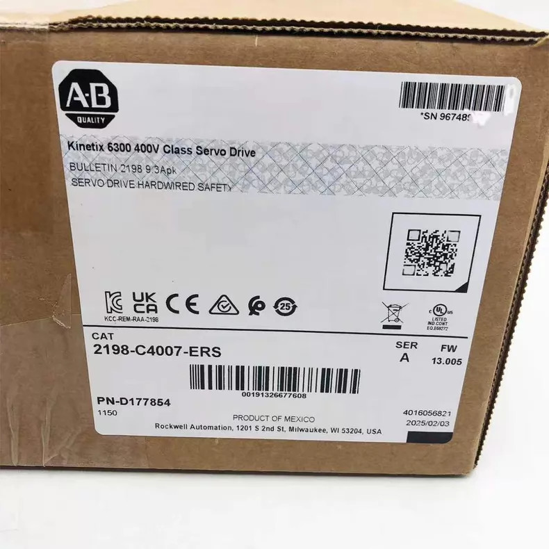 NEW 2198‑C4007‑ERS Rockwell Allen‑Bradley Kinetix 5300 AC Servo Drive Controller
