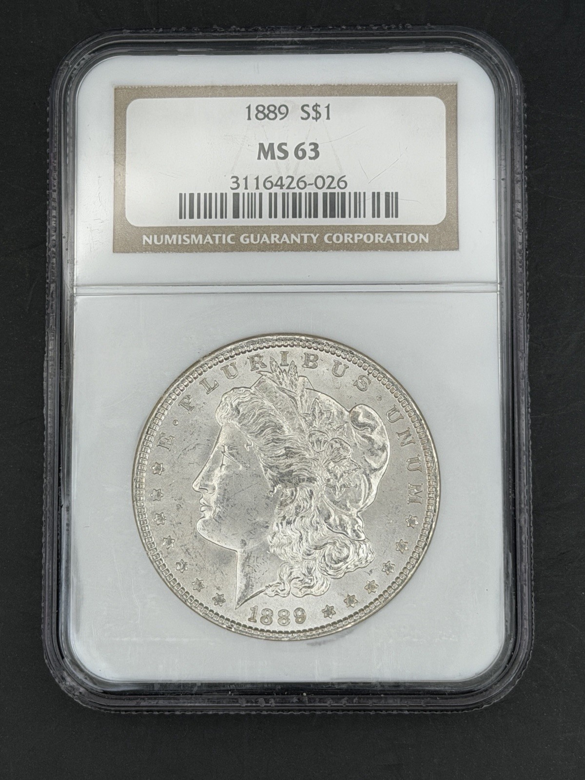 1889-P Morgan Silver Dollar $1 NGC MS63
