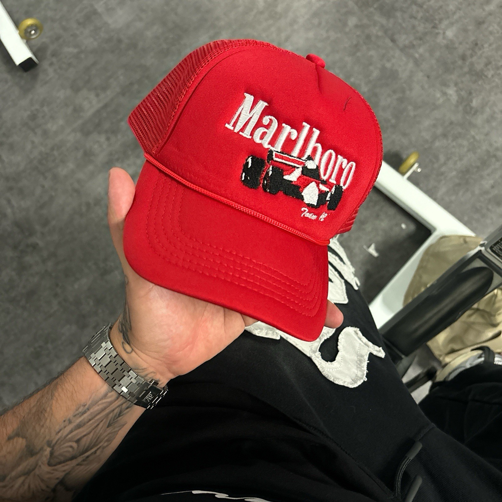 marlboro Racing Team 92 Vintage Remake Trucker Hat marlboro Racing Team 92 Vintage Remake Trucker Hat