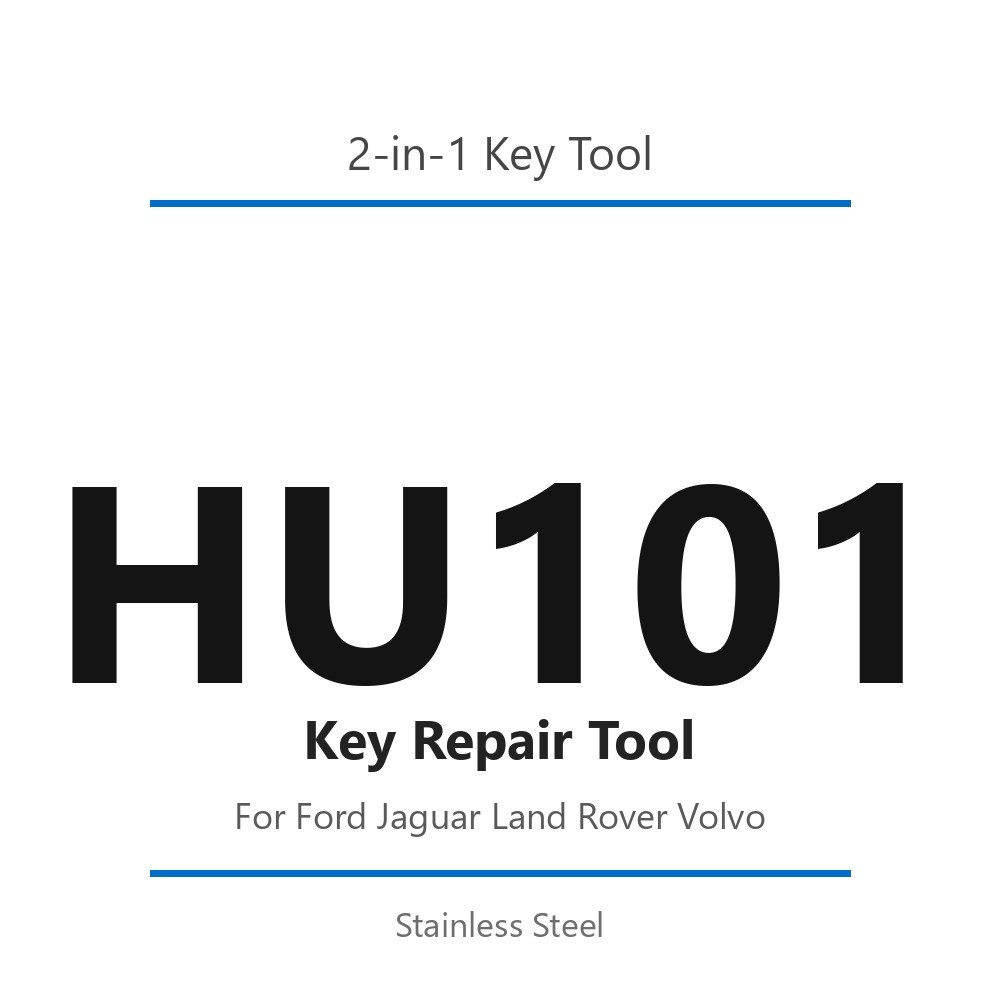 HU101 2 in 1 Key Repair Tool for Ford Jaguar Land Rover Volvo Stainless Steel HU101 2 in 1 Key Repair Tool for Ford Jaguar Land Rover Volvo Stainless Steel
