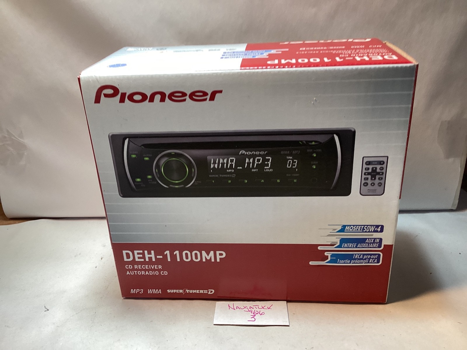 Vintage NOS Pioneer #DEH-1100MP Auto Radio CD MP3 car accessory Vintage NOS Pioneer #DEH-1100MP Auto Radio CD MP3 car accessory