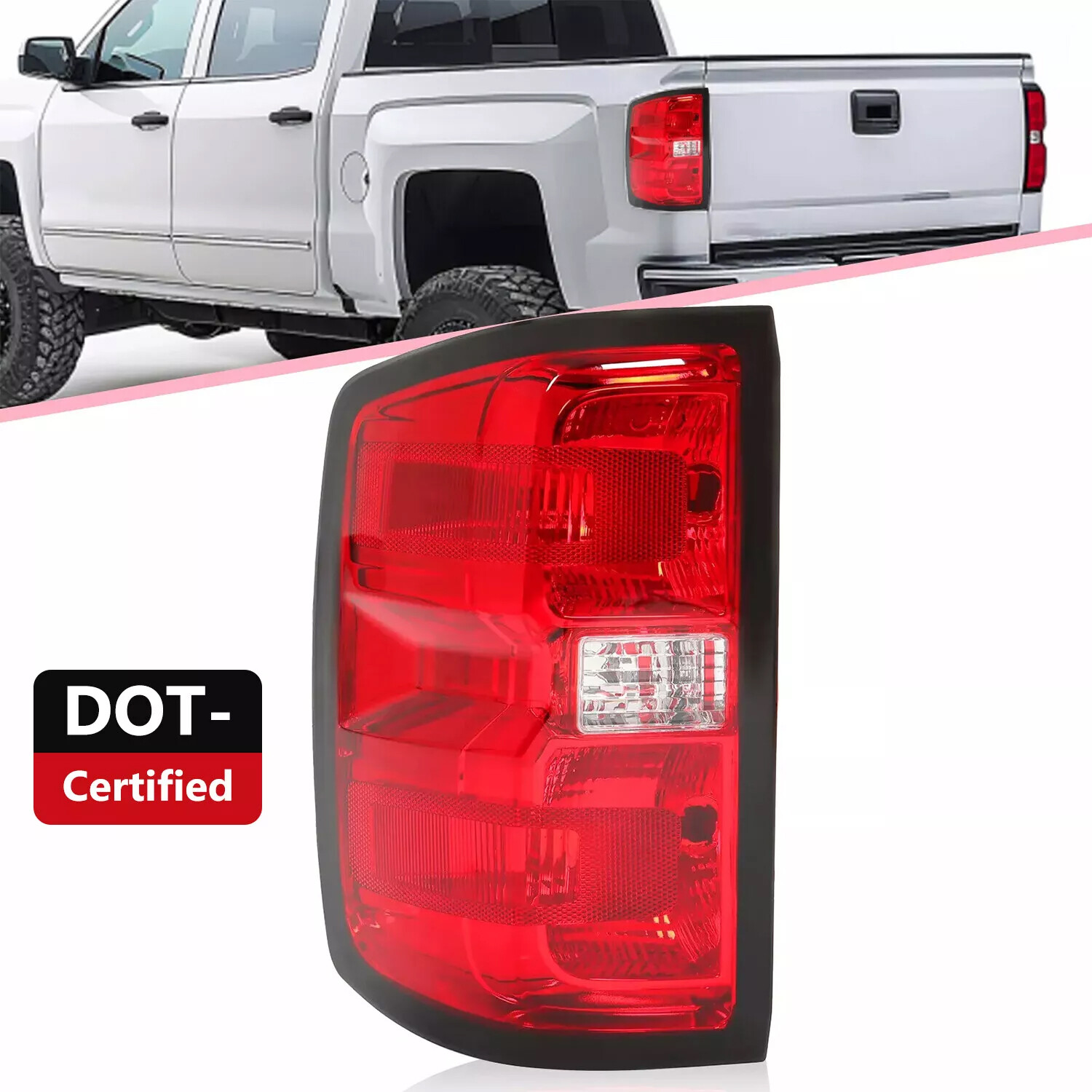 Driver Side Tail Light Lamp For Chevy Silverado 1500 2500HD 3500HD 2014-2018 19 Driver Side Tail Light Lamp For Chevy Silverado 1500 2500HD 3500HD 2014-2018 19