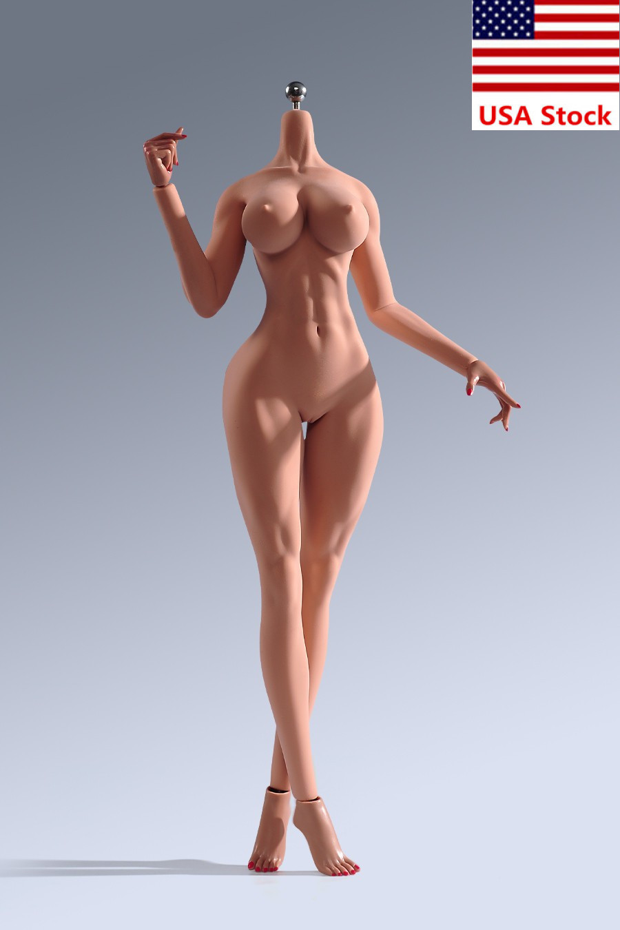 YM507 1/6 Female Suntan Large Breast Figure Muscle Body Flexible Detail Figure