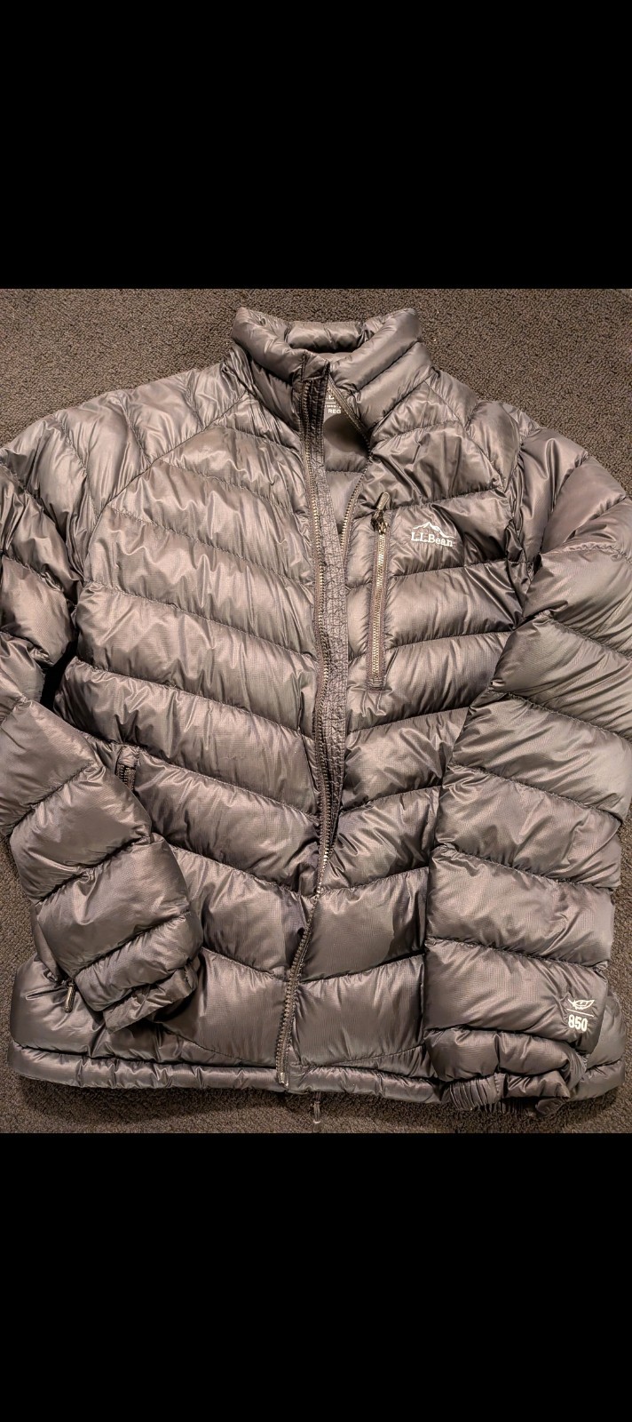 L.L.Bean Men\'s Ultralight 850 Down Jacket – Black, Medium, Regular