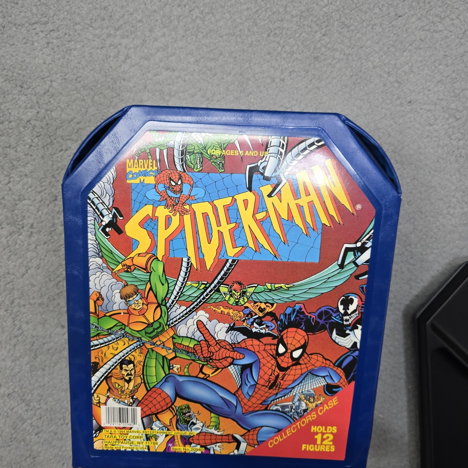 Vintage Spider-Man 12 Figure Collectors Case 1994 Marvel Comics Tara Toy Corp Vintage Spider-Man 12 Figure Collectors Case 1994 Marvel Comics Tara Toy Corp