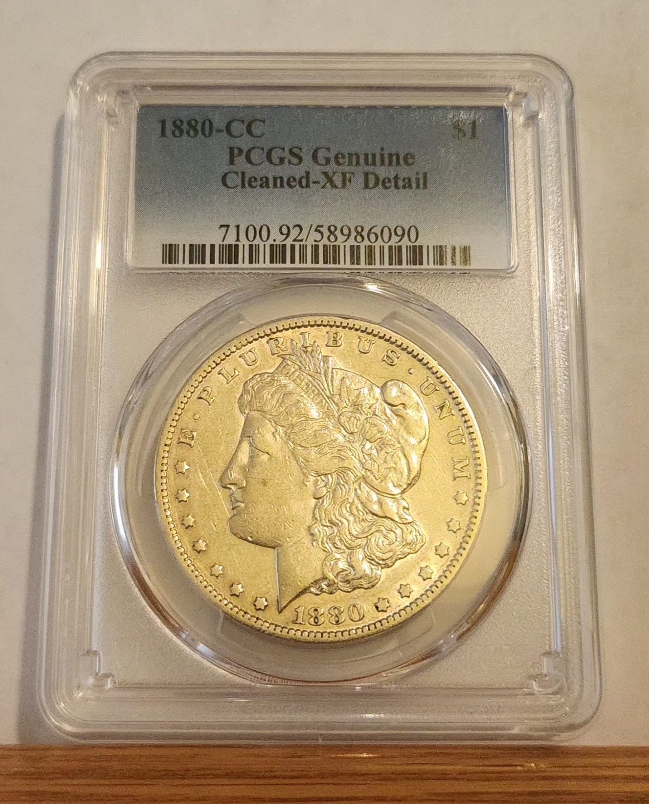 1880-CC Morgan Silver Dollar PCGS XF DETAILS CLEANED Nice Original Key Date CC 1880-CC Morgan Silver Dollar PCGS XF DETAILS CLEANED Nice Original Key Date CC