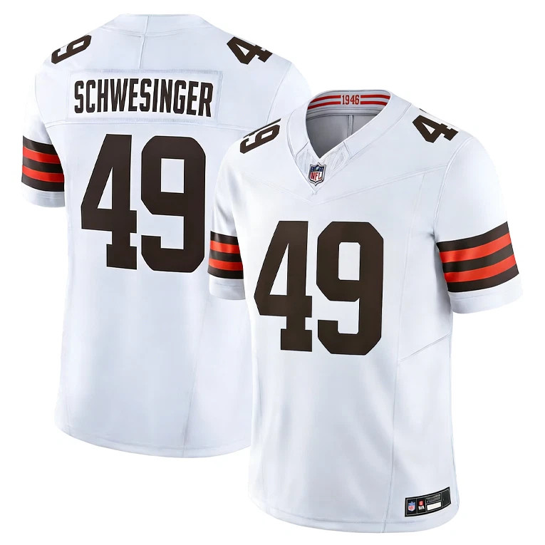 NWT Men's Browns #49 Carson Schwesinger All Stitched Limited Player Jersey== NWT Men's Browns #49 Carson Schwesinger All Stitched Limited Player Jersey==