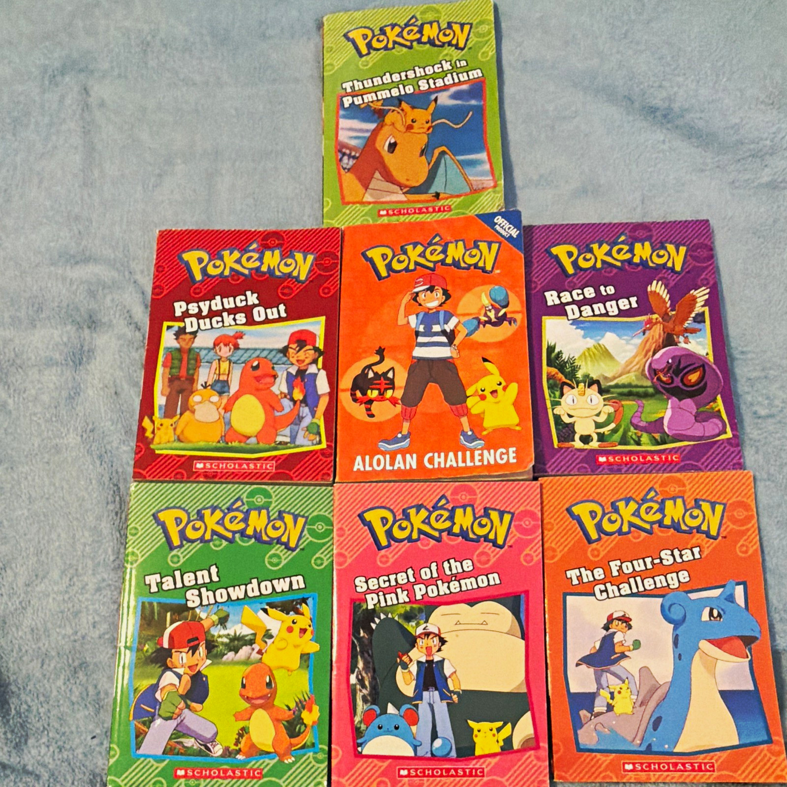 Scholastic Pokémon Lot of 6 Paperback Illustrated Books incl. Alolan Challenge