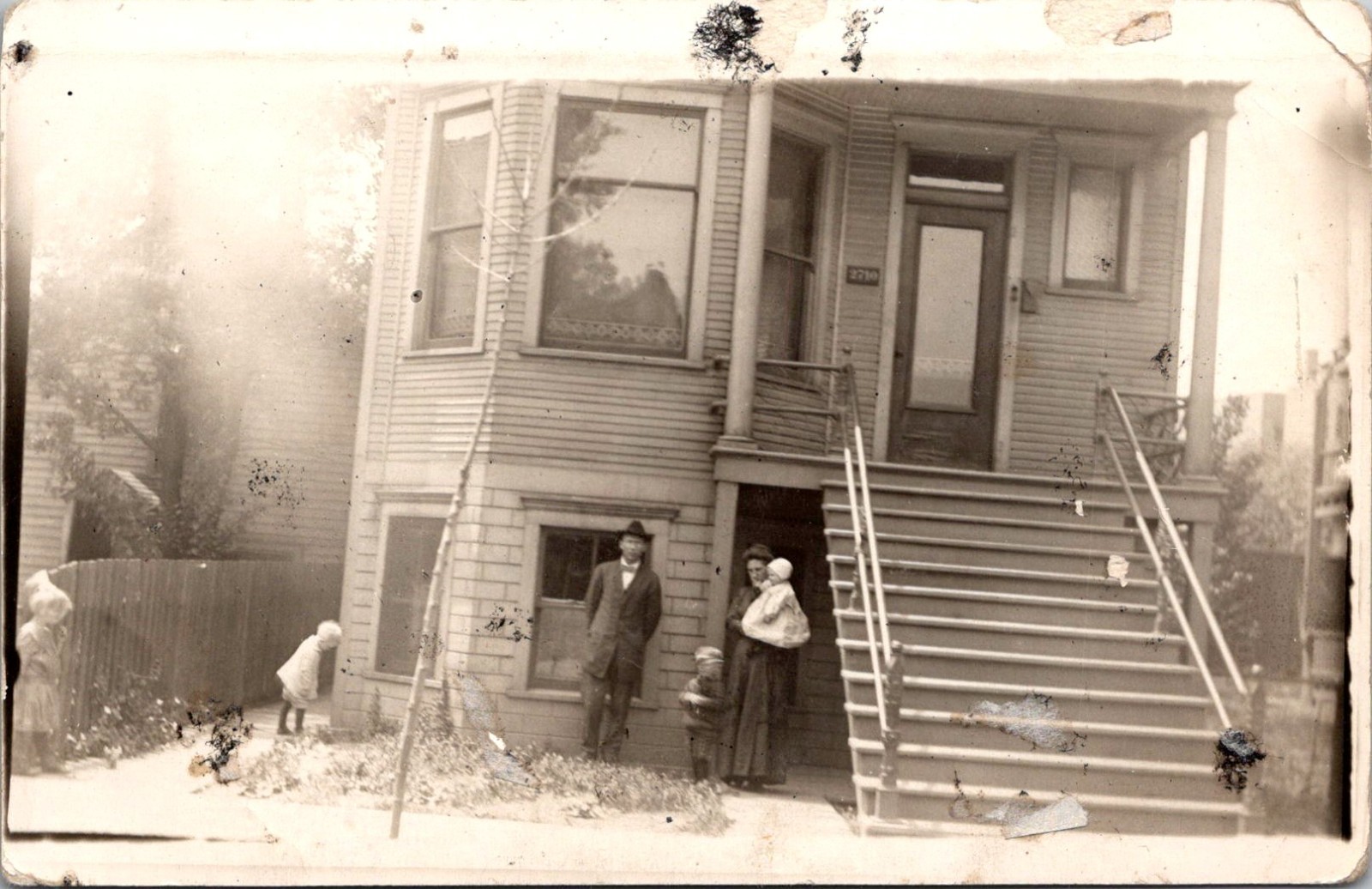 Damaged House Damaged Window Racial Violence RPPC Real Photo Postcard TPR27 Damaged House Damaged Window Racial Violence RPPC Real Photo Postcard TPR27