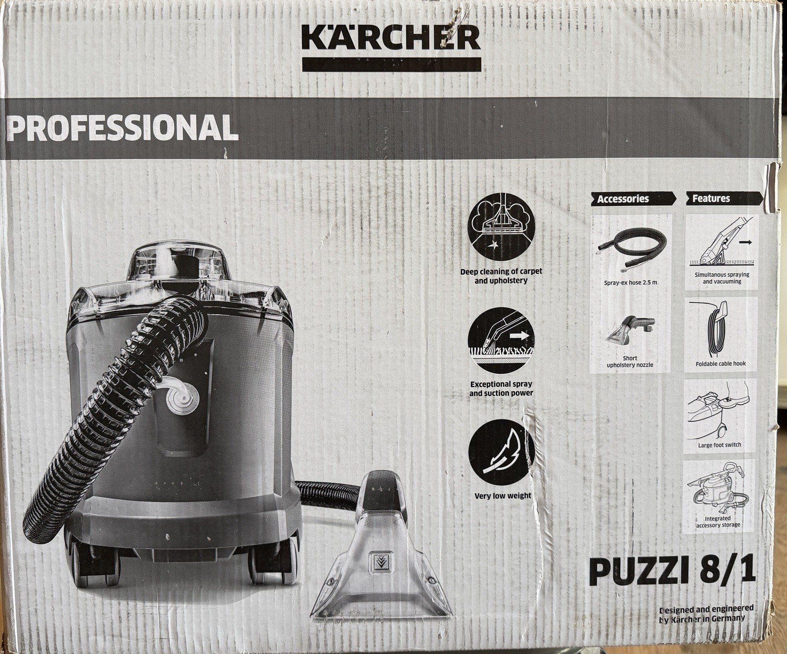 Karcher 1.100-244.0, Puzzi 8/1 C Commercial Carpet Spot Compact Extractor, 20Lbs Karcher 1.100-244.0, Puzzi 8/1 C Commercial Carpet Spot Compact Extractor, 20Lbs