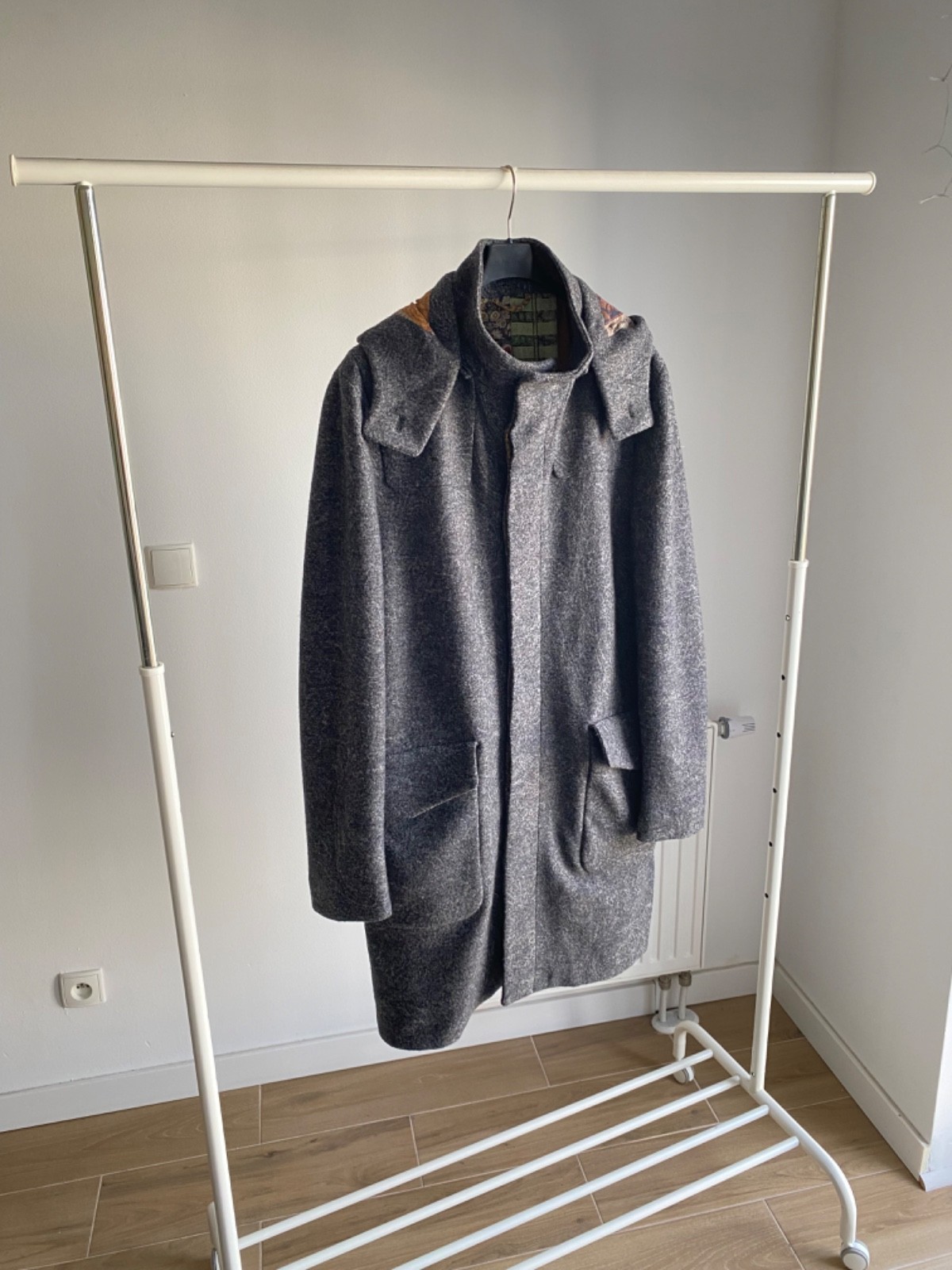 Etro Wool Coat Hooded