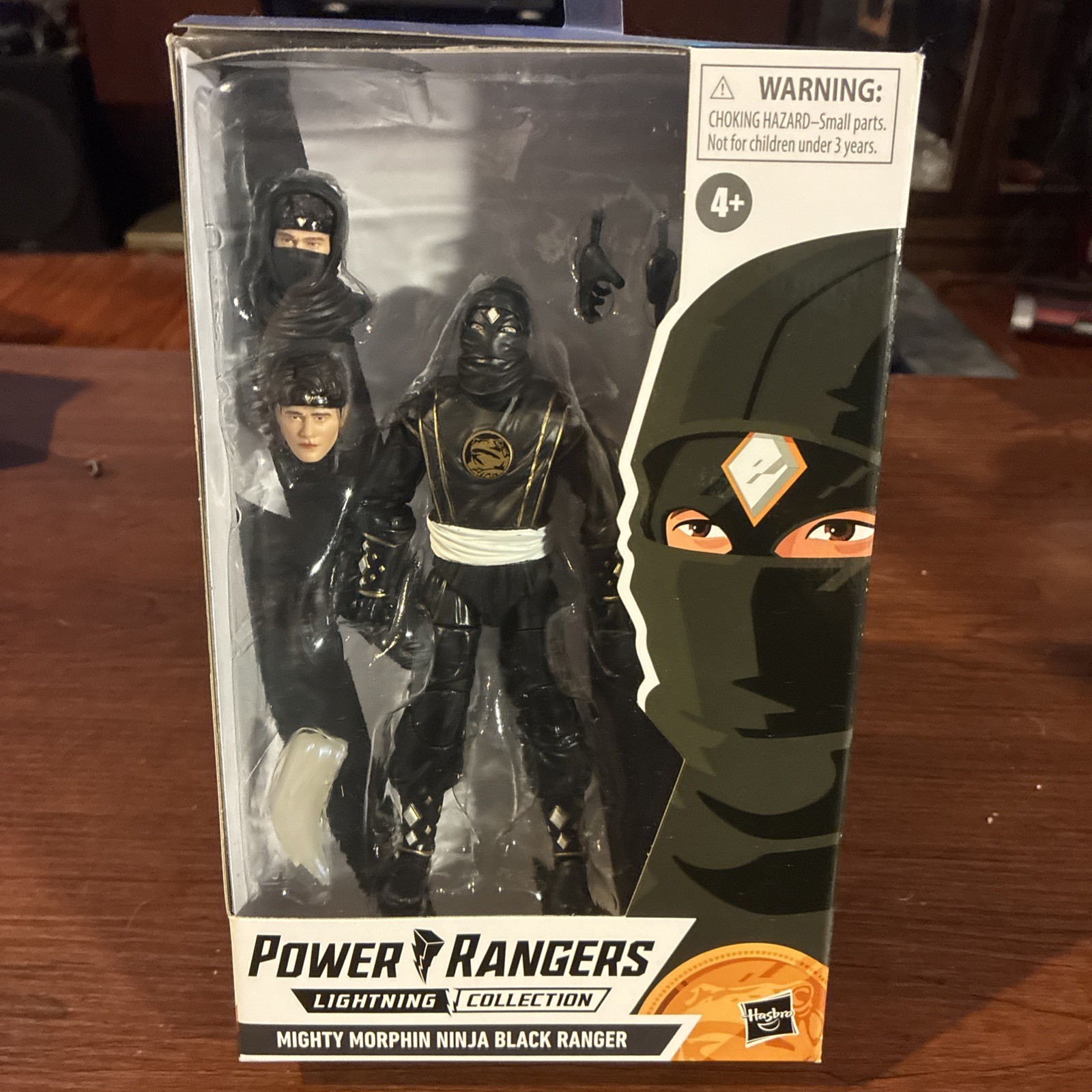 Hasbro Power Rangers Lightning Collection Ninja Black Ranger Figure w/ Weapon Hasbro Power Rangers Lightning Collection Ninja Black Ranger Figure w/ Weapon