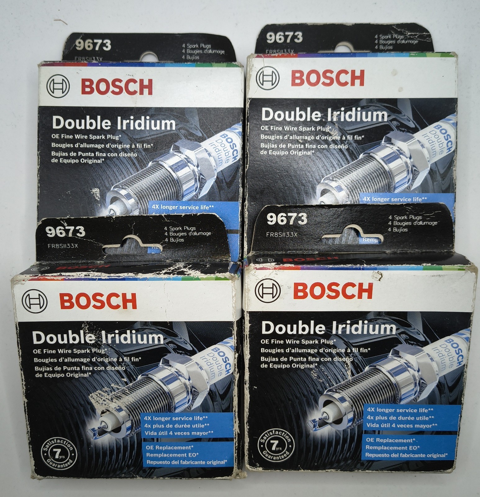 Bosch 9673 Set of 16 Double Iridium Spark Plugs. NOS.Please Make Sure These Fit.