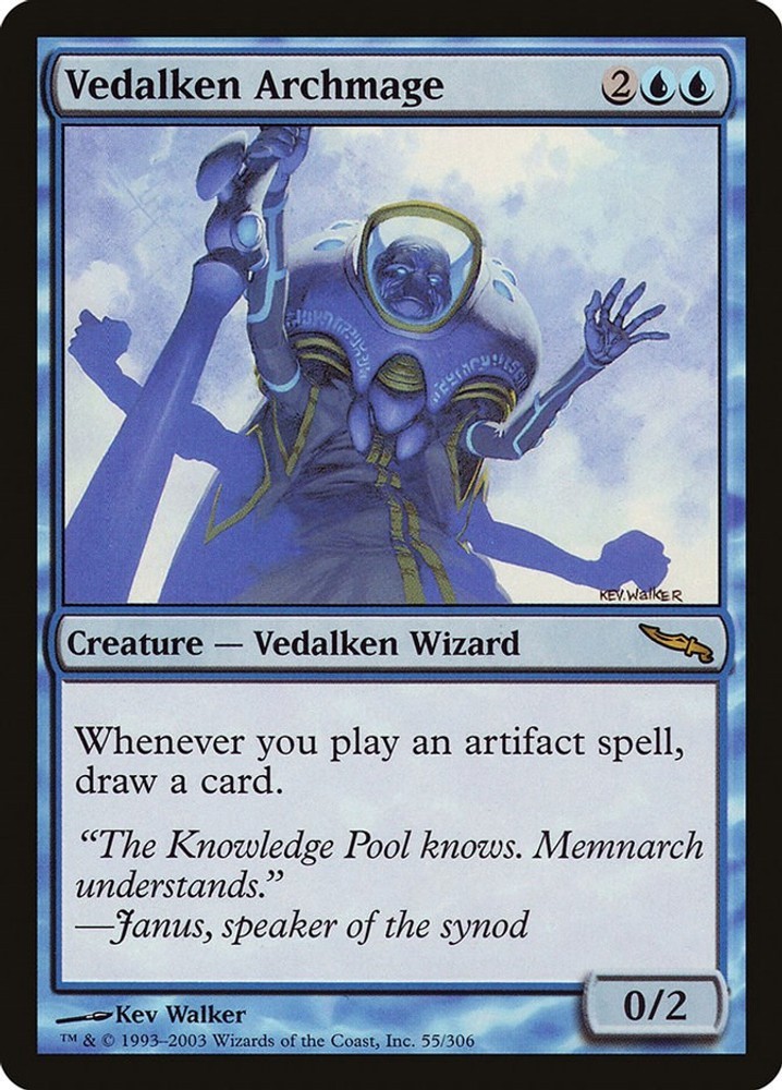 Vedalken Archmage Mirrodin Magic 55 Near Mint Rare
