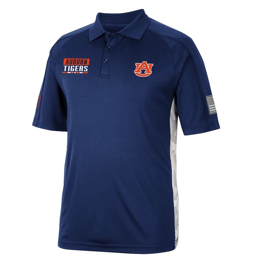 Auburn Tigers Men\'s Colosseum OHT Military Appreciation Polo - New With Tags Auburn Tigers Men\'s Colosseum OHT Military Appreciation Polo - New With Tags