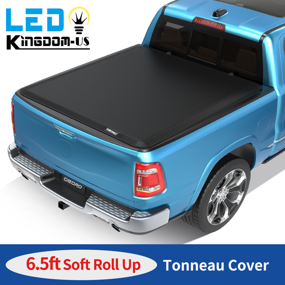 6.4/6.5FT Soft Roll Up Tonneau Cover For 2019- 2026 Dodge Ram 1500 NBS Truck Bed