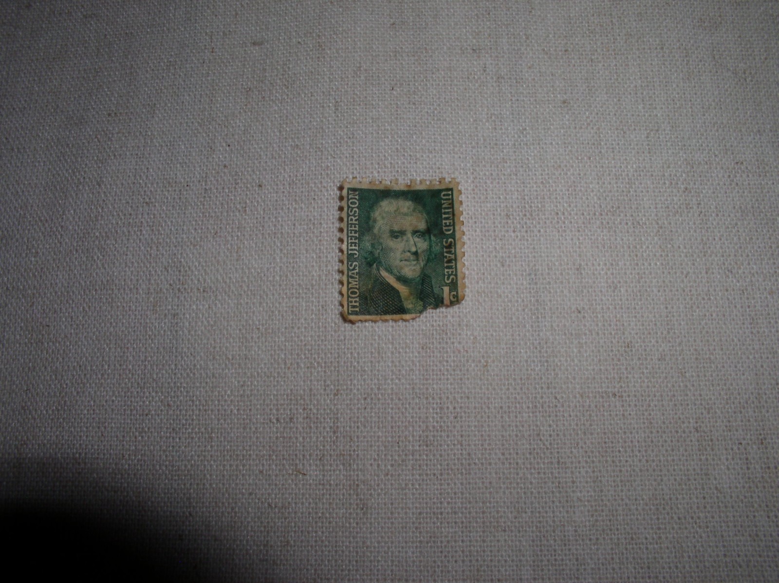 Thomas Jefferson 1 cent Antique Postage Stamp Green Rare Vintage SMY02 (15)