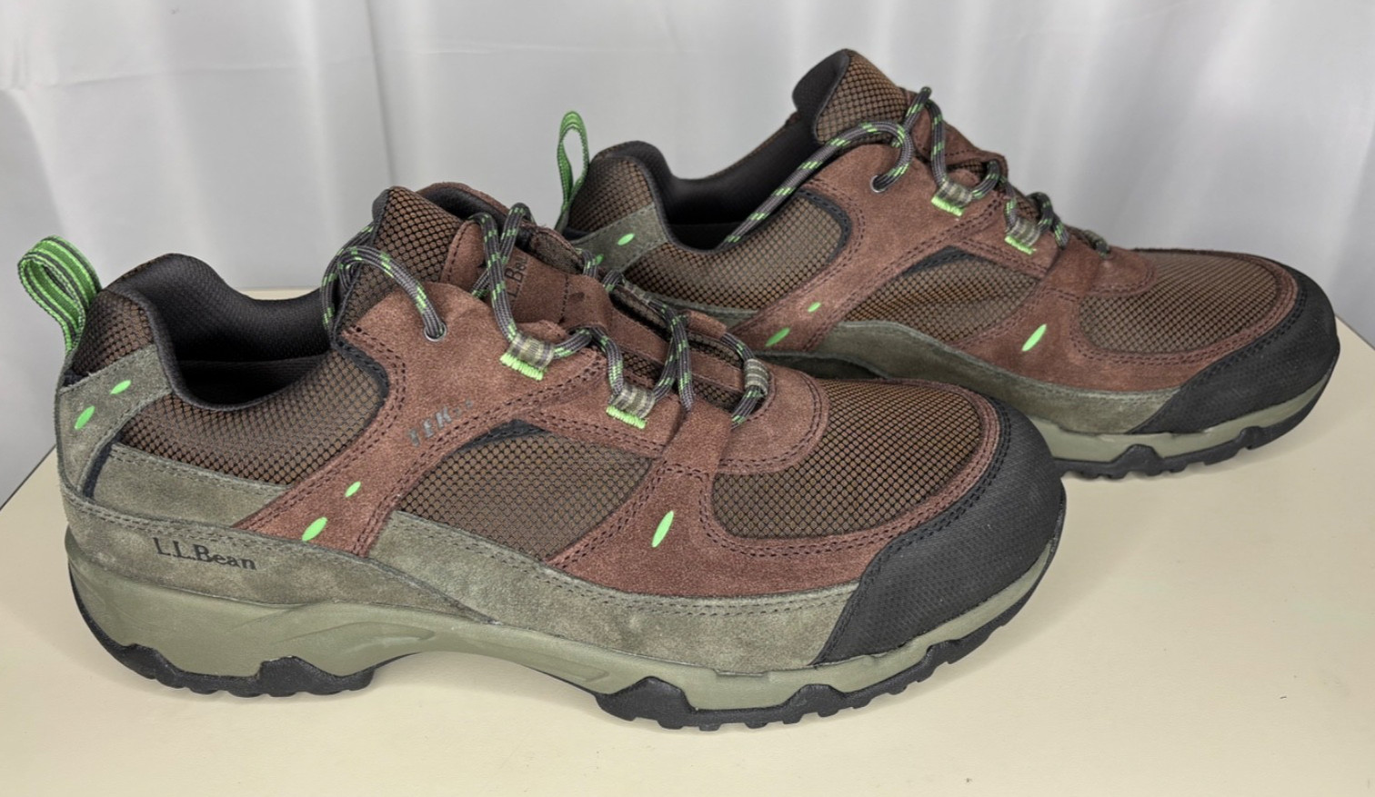 L.L. Bean Trail Model 4 Waterproof Hiking Shoes Mens 12 Wide Brown 299637 - NEW