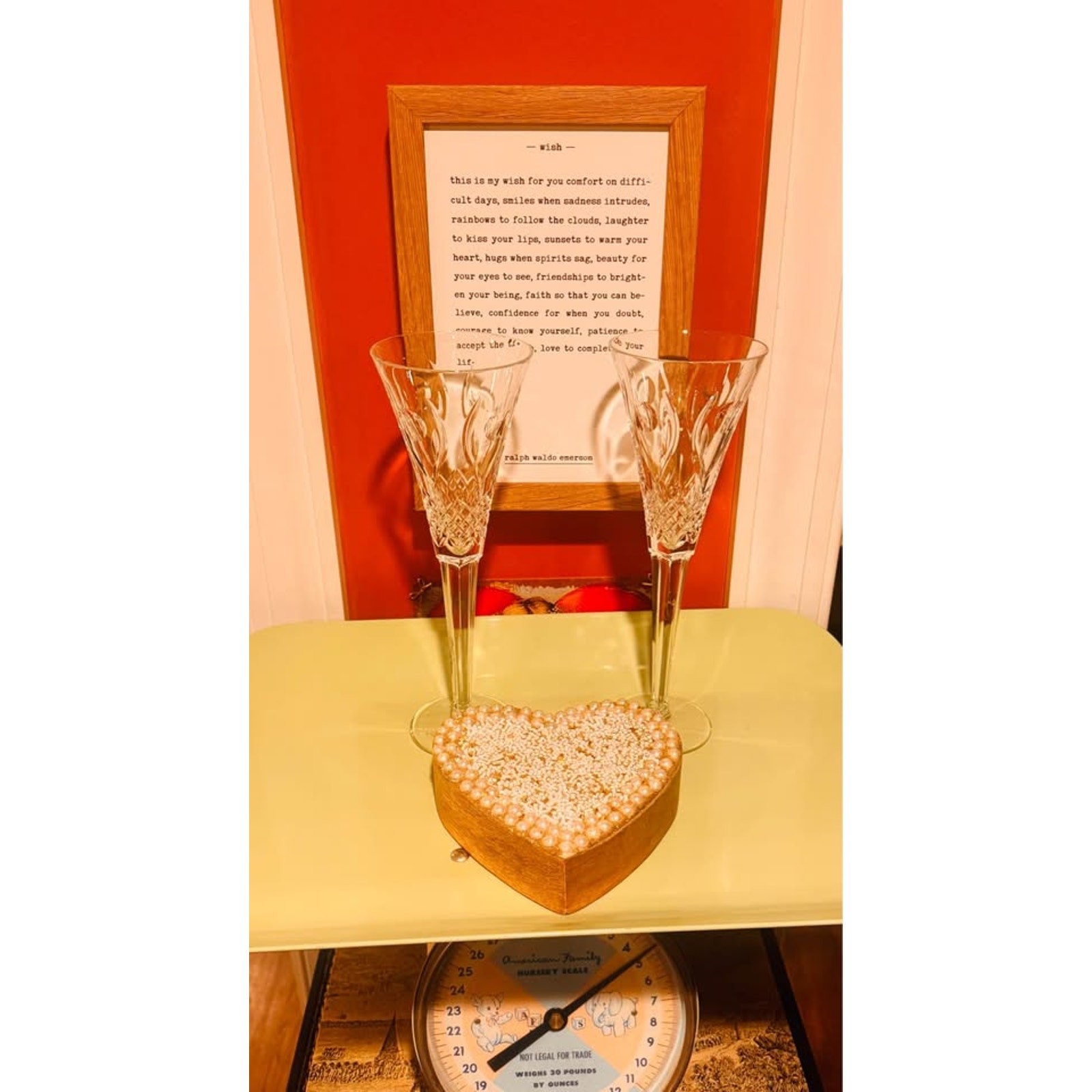 Vintage Waterford Millennium Peace Champagne Flutes – Crystal Toasting Glasses