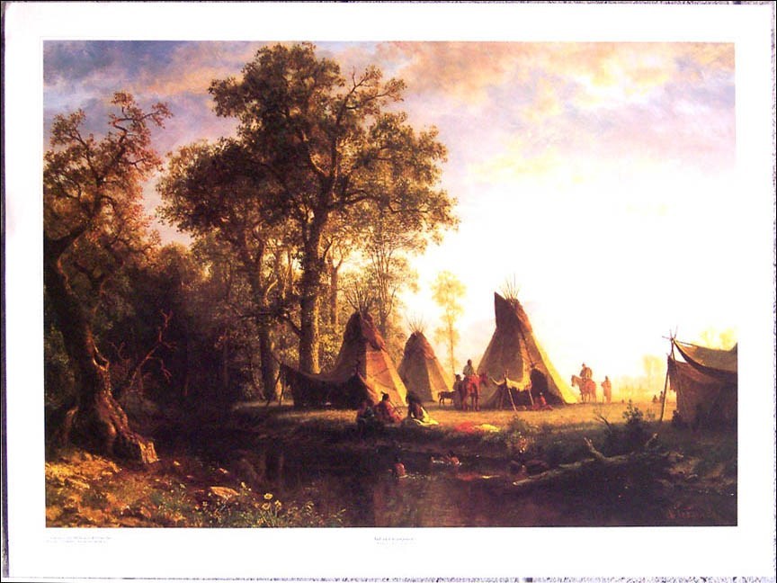 Indian Encampment by Albert Bierstadt - 31\