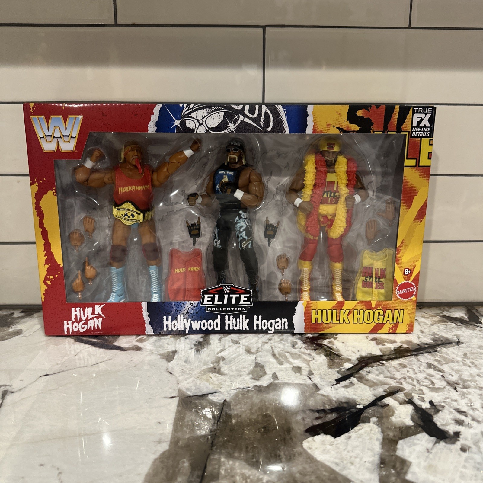 WWE Mattel Elite Hulk Hogan 3 Pack Target Exclusive Hulkamania 40th Anniversary WWE Mattel Elite Hulk Hogan 3 Pack Target Exclusive Hulkamania 40th Anniversary