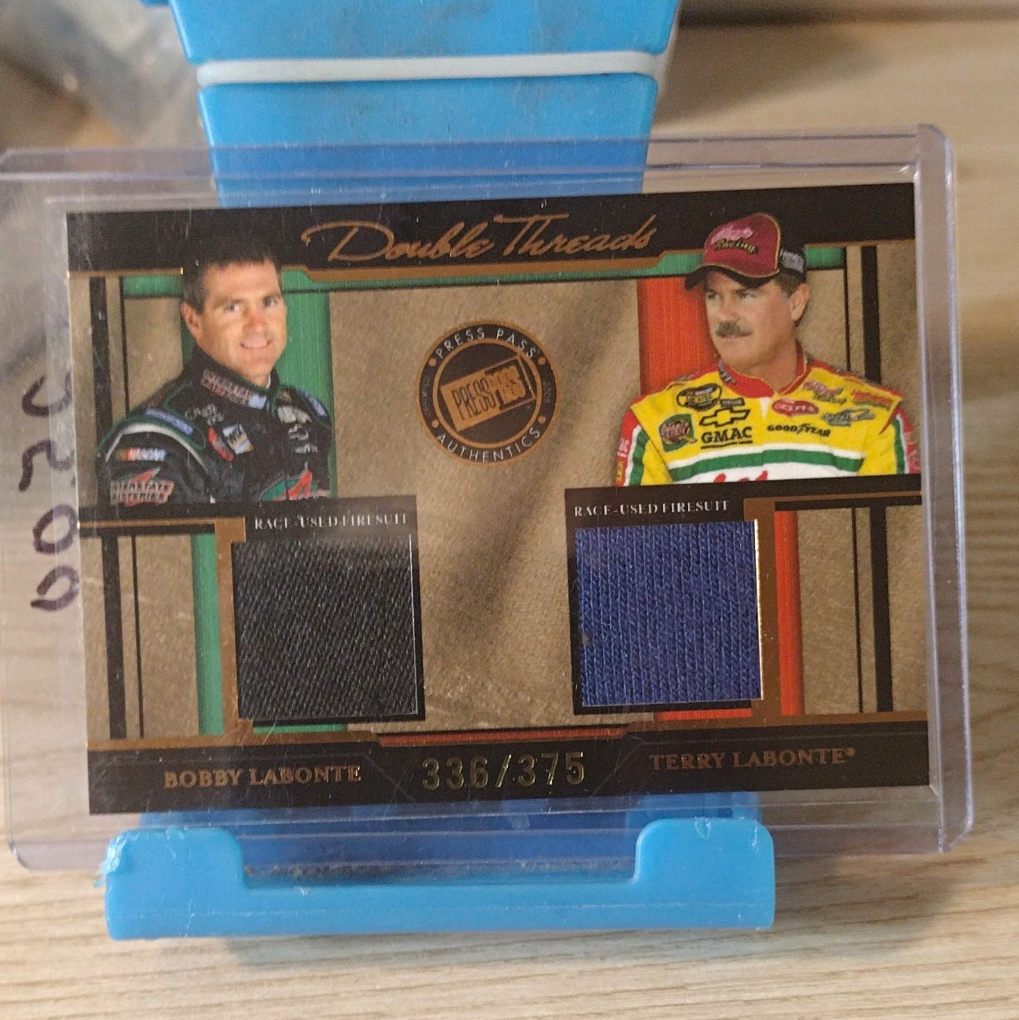 Press Pass 2005 Legends Double Threads Bobby & Terry Labonte DT/LL Bronze /375 Press Pass 2005 Legends Double Threads Bobby & Terry Labonte DT/LL Bronze /375