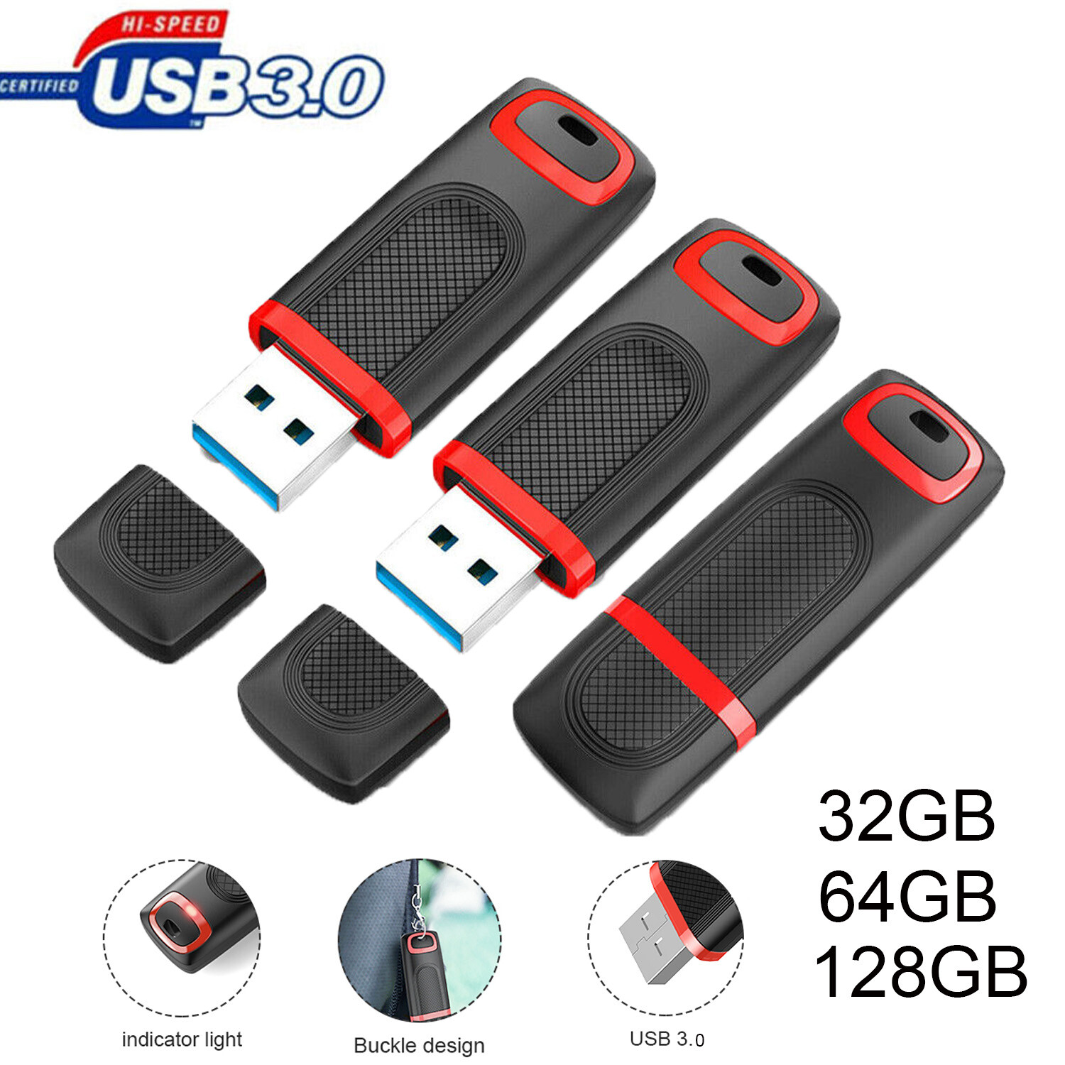 USB 3.0 Flash Drive 32GB 64GB 128GB Memory Stick Thumb Stick Lot Pack USB 3.0 Flash Drive 32GB 64GB 128GB Memory Stick Thumb Stick Lot Pack