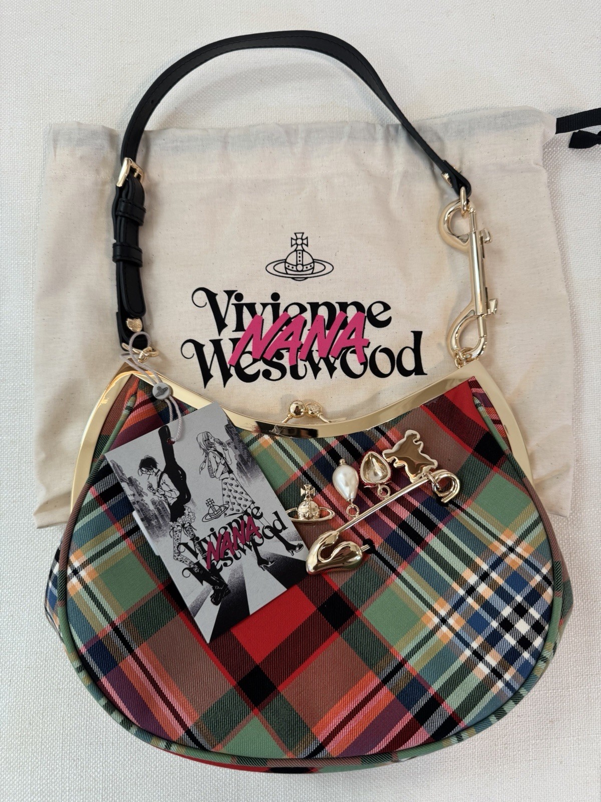 Authentic Vivienne Westwood X NANA Limited Edition Charm Frame Purse - Red