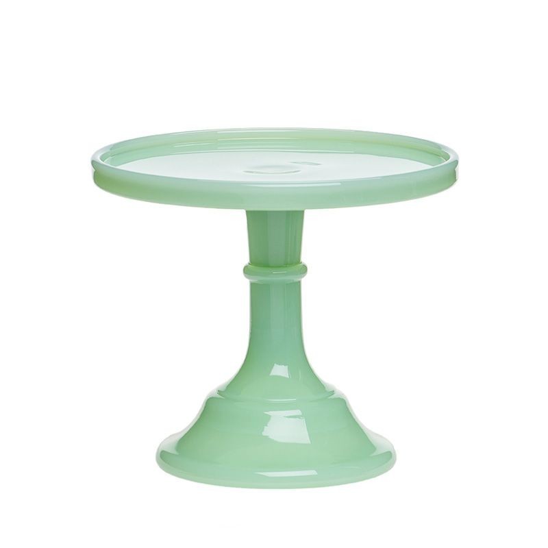 Mosser Glass USA Vintage Cake Cupcake Stand Jadeite 6 inch