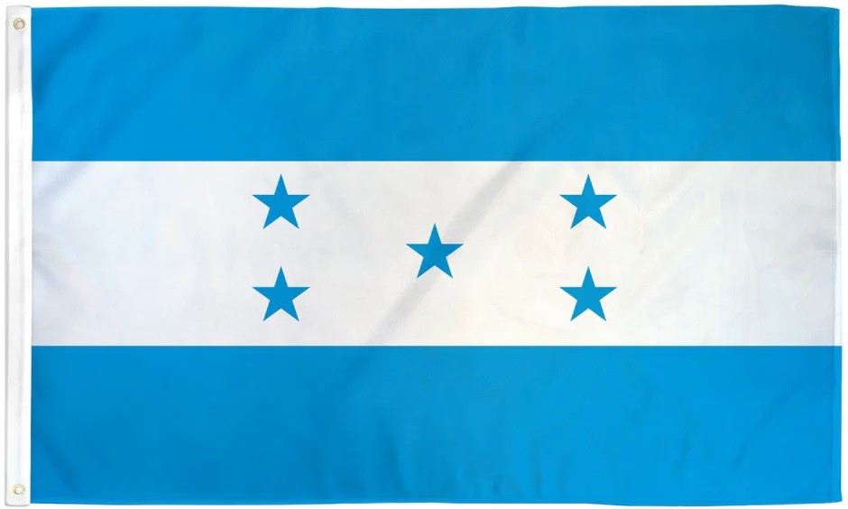3X5 HONDURAS (LIGHT BLUE) FLAG BANNER 100D W/ GROMMETS