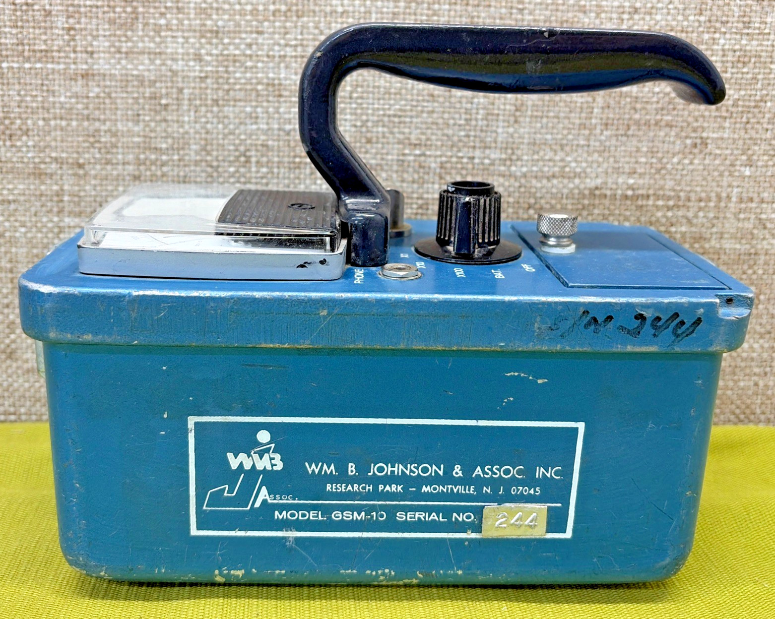 WM B Johnson Model GSM-10 Geiger Counter Survey Meter
