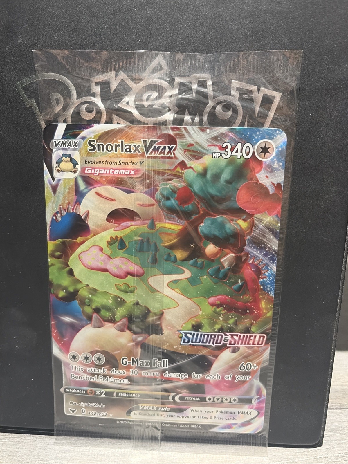 Snorlax VMAX JUMBO 142/202 Ultra Rare Gamestop Promo Art Sword & Shield SEALED Snorlax VMAX JUMBO 142/202 Ultra Rare Gamestop Promo Art Sword & Shield SEALED