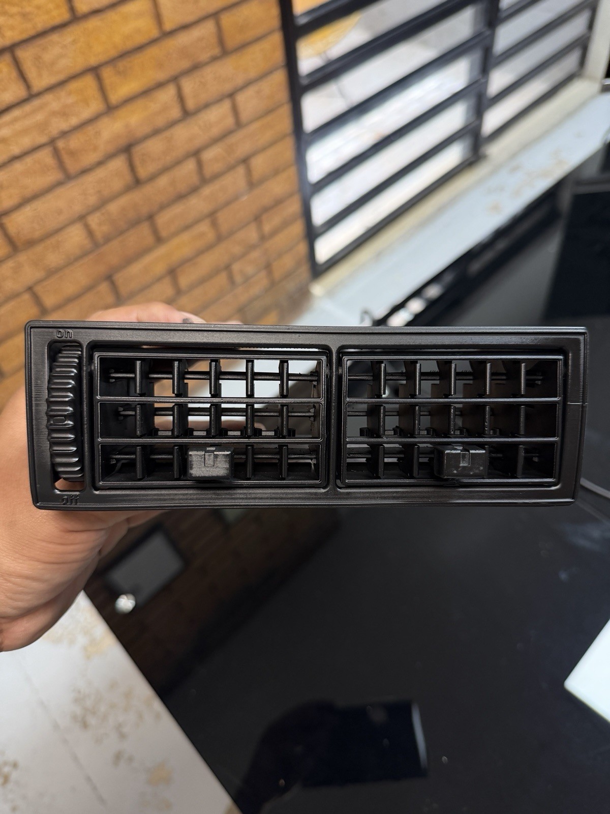Vw Rabbit Mk1 Cabriolet AC Air Central Vent 3D Printed Vw Rabbit Mk1 Cabriolet AC Air Central Vent 3D Printed
