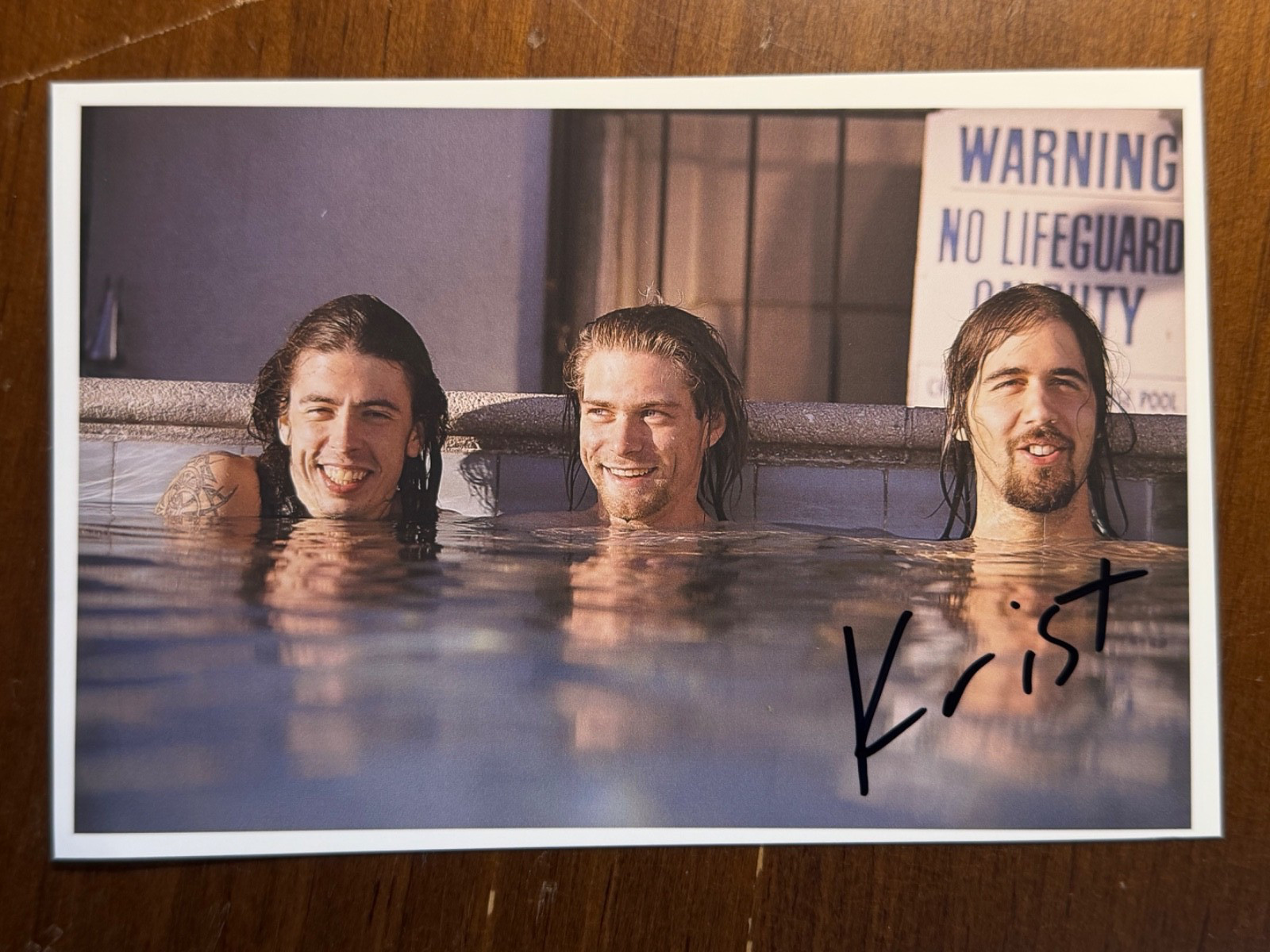 Krist Novoselic Signed 4x6 Photo Nirvana Autograph #3