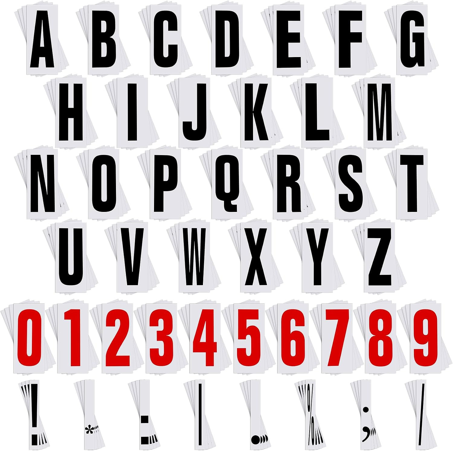 400 Pcs Marquee Sign Letters Flexible Plastic Letters on Flexible Panel for Outd