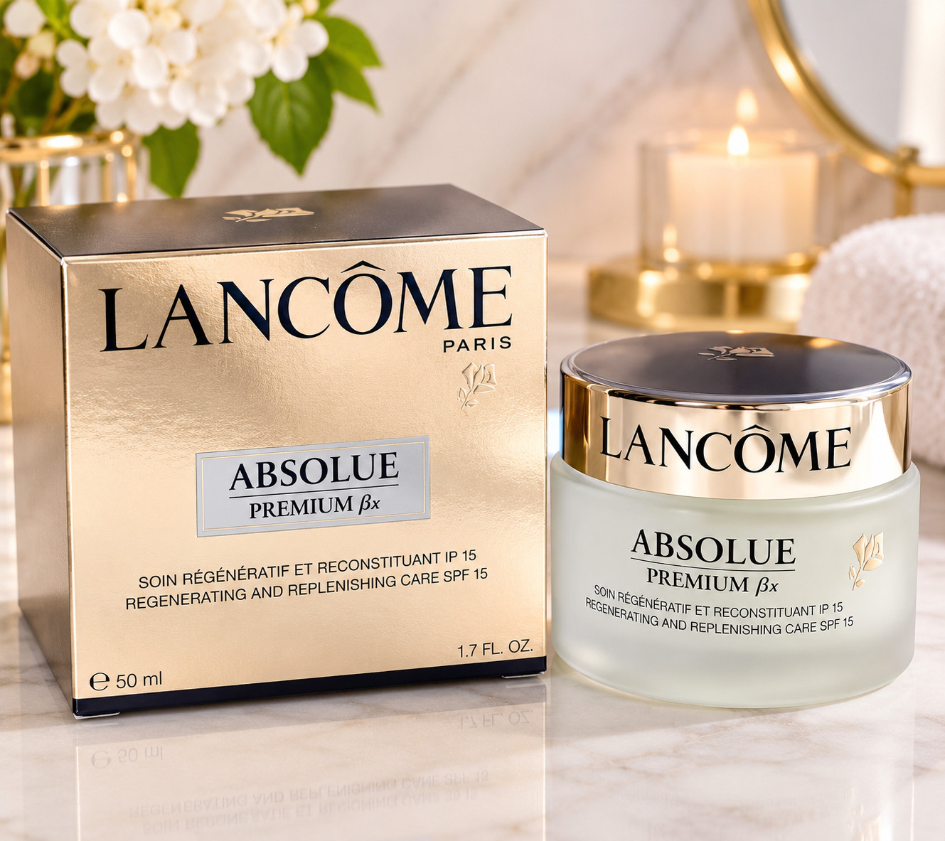 LANCOME Absolue Premium Bx Regenerating & Replenishing Day Cream 1.69oz SPF 15