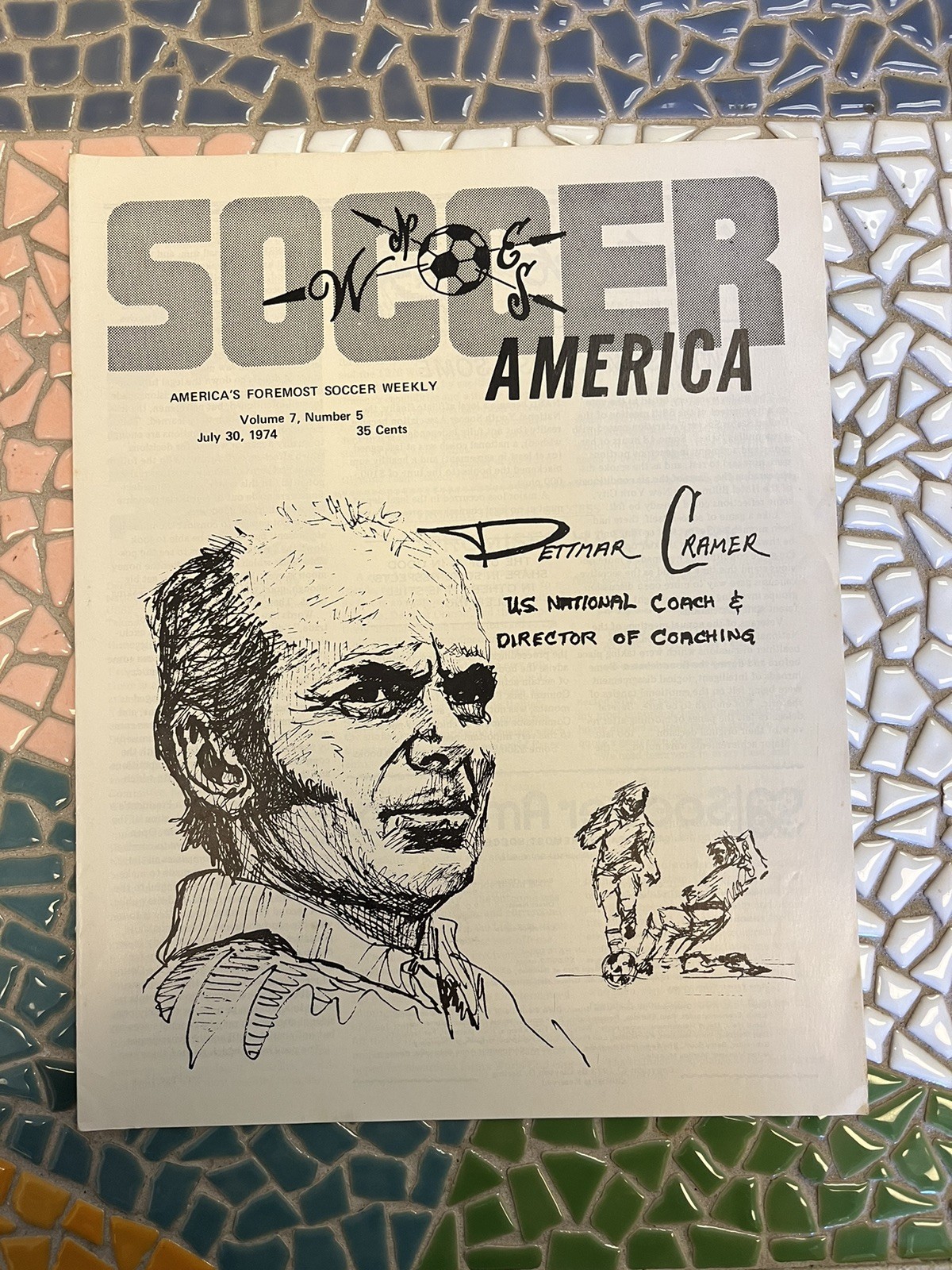 Soccer America Magazine July 1974 NASL 70s 