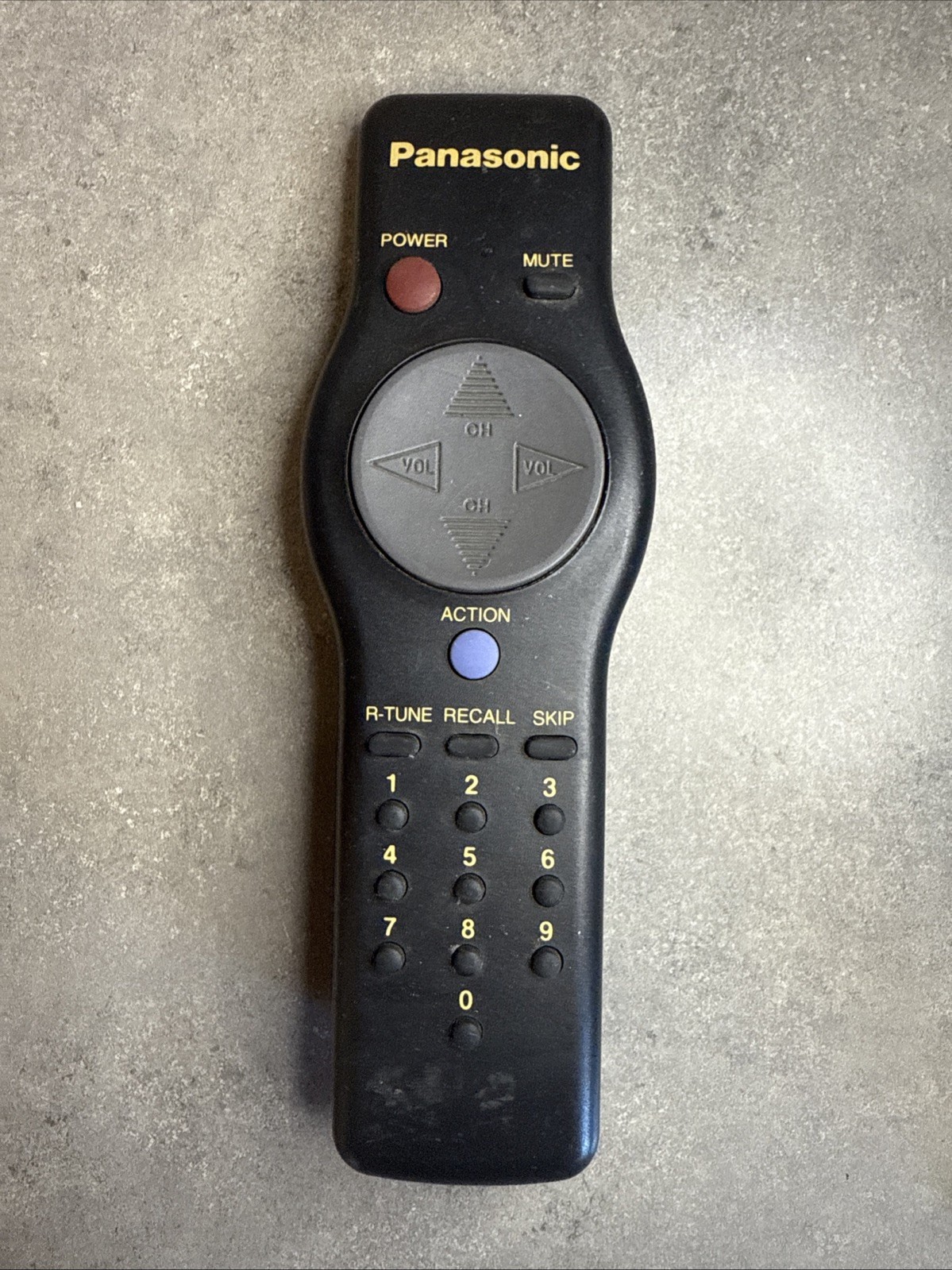 Vintage Panasonic TV Remote EUR501050A for CT1384VY, CT1384Y, CT13R10R CT13R10XR