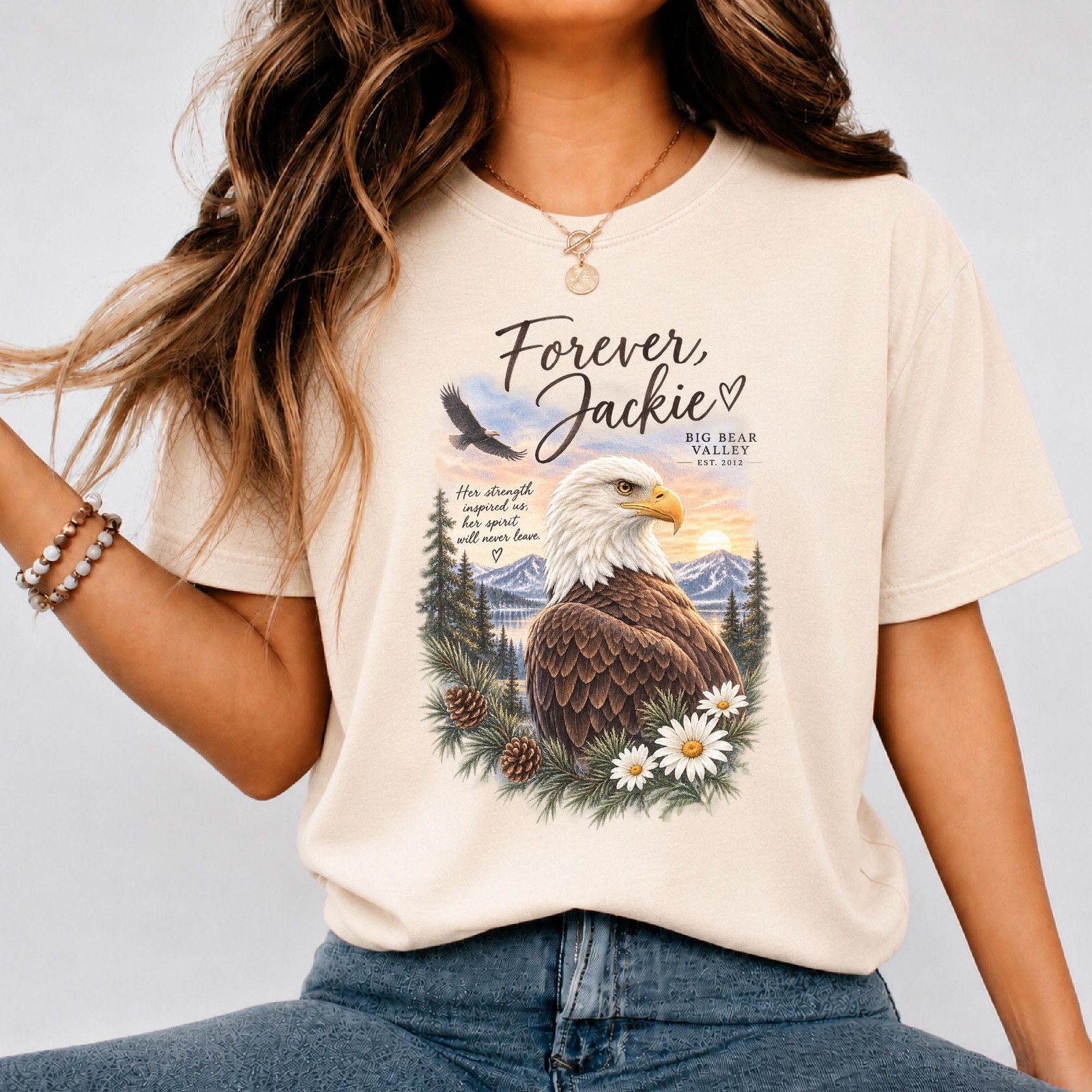 Jackie Bald Eagle Remembrance Shirt, Forever Jackie Tribute, Big Bear Valley ...