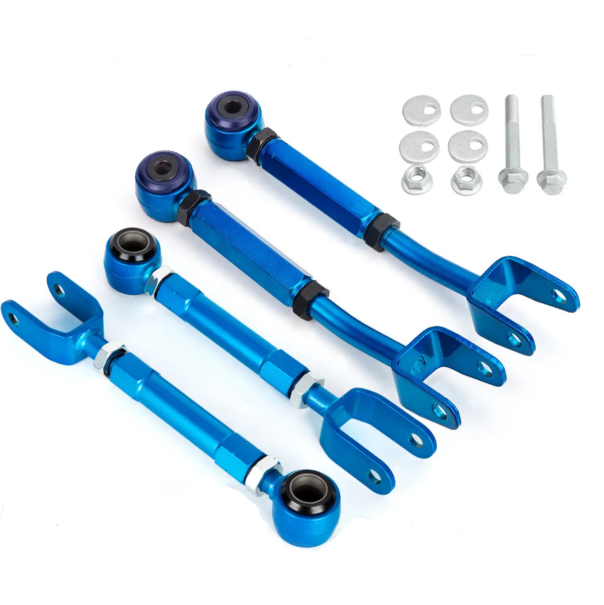 4Pcs Rear Camber Arm+Toe Traction Arm Kits For Nissan 370Z Infiniti G35 G37 Q40