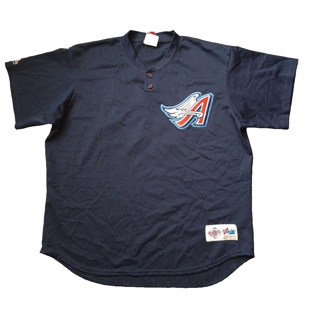 Vintage Majestic Anaheim Angels #30 Jersey Mens 2XL Blue Diamond Collection USA Vintage Majestic Anaheim Angels #30 Jersey Mens 2XL Blue Diamond Collection USA