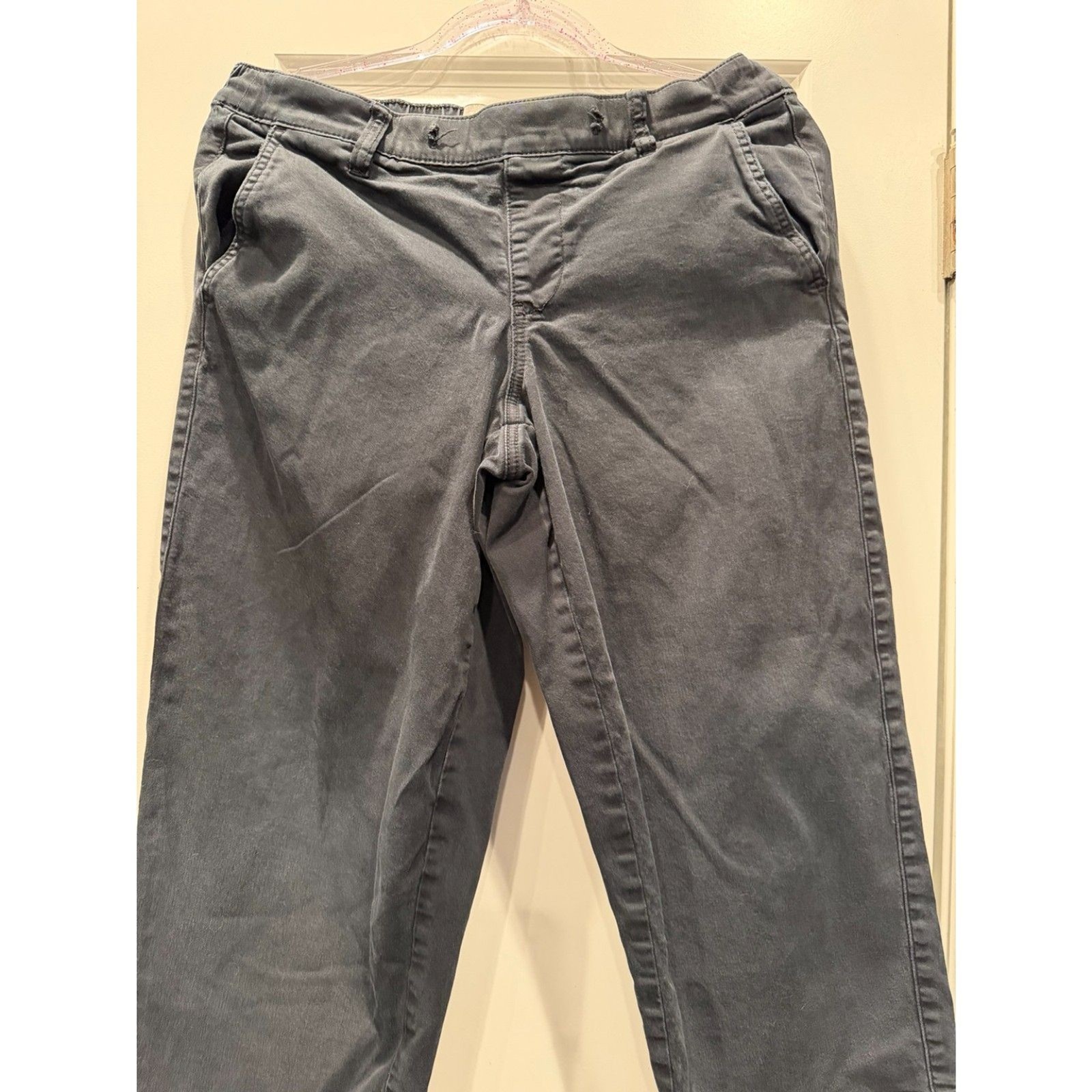 Torrid Perfect Fit Size 00 Washed Black Stretch Pants Elastic Waist Pockets