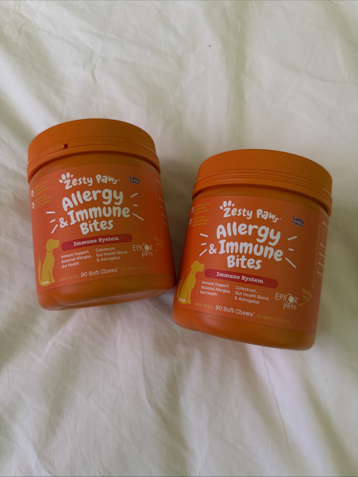 (BUNDLE X2) ZESTY PAWS Allergy Immune Supplement for Dogs EX2027