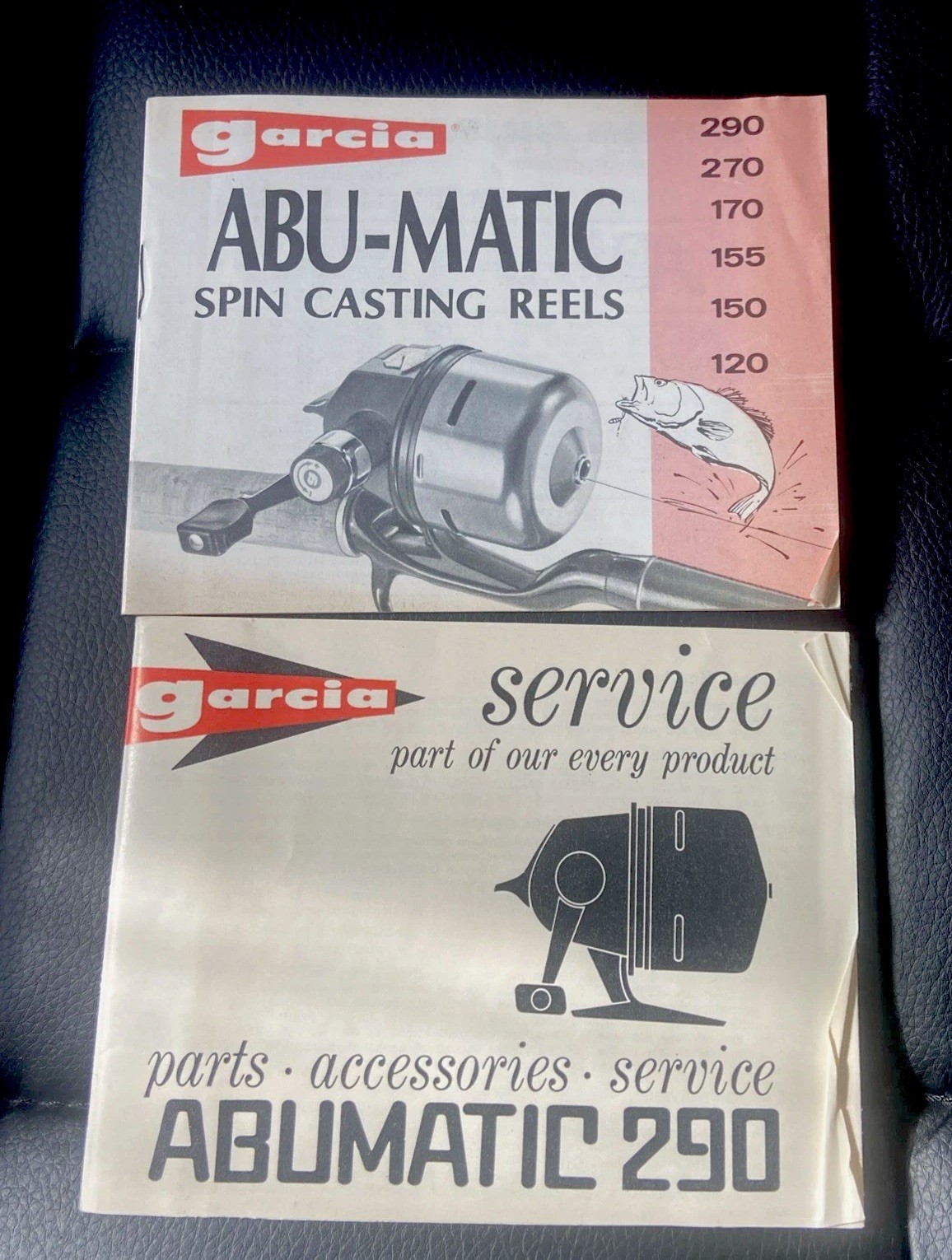 Garcia Abu-Matic Spincaster Reel Manuals For 290/170/155/150/120 Vintage 