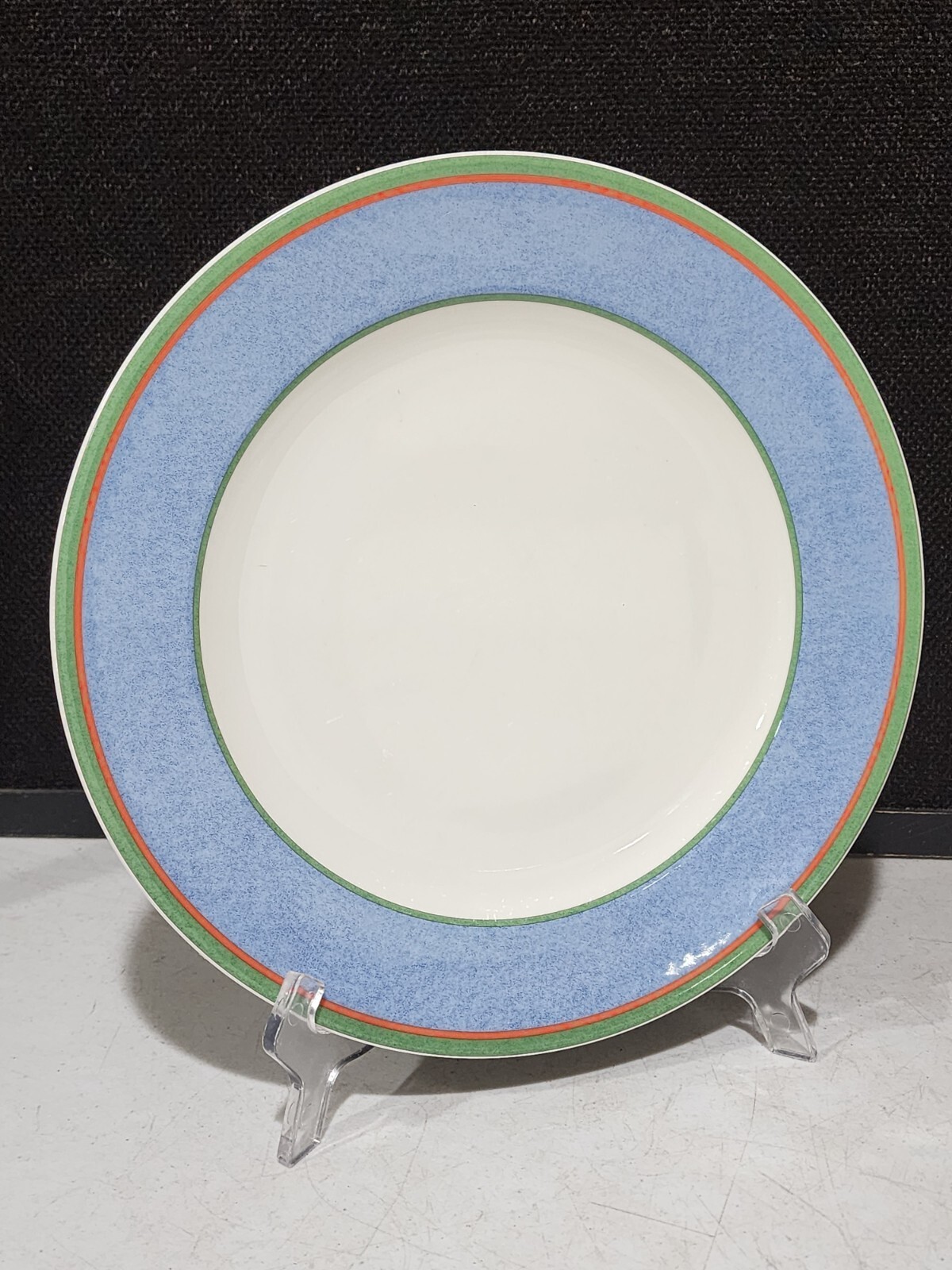 1- Villeroy & Boch Tipo Viva Blue Dinner Plate 10.5\ 1- Villeroy & Boch Tipo Viva Blue Dinner Plate 10.5\