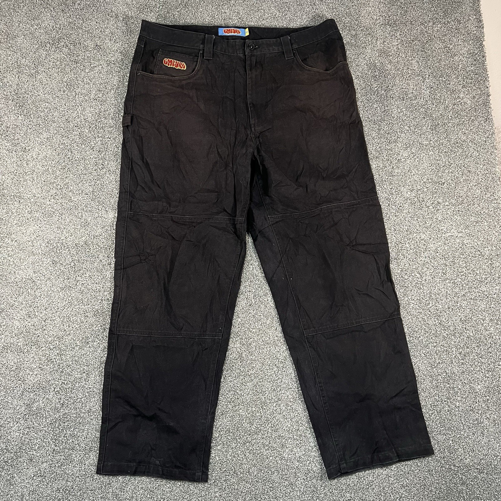 Empyre Men\'s 36 Black Carpenter Pants Skate Workwear Utility Baggy Jeans Empyre Men\'s 36 Black Carpenter Pants Skate Workwear Utility Baggy Jeans
