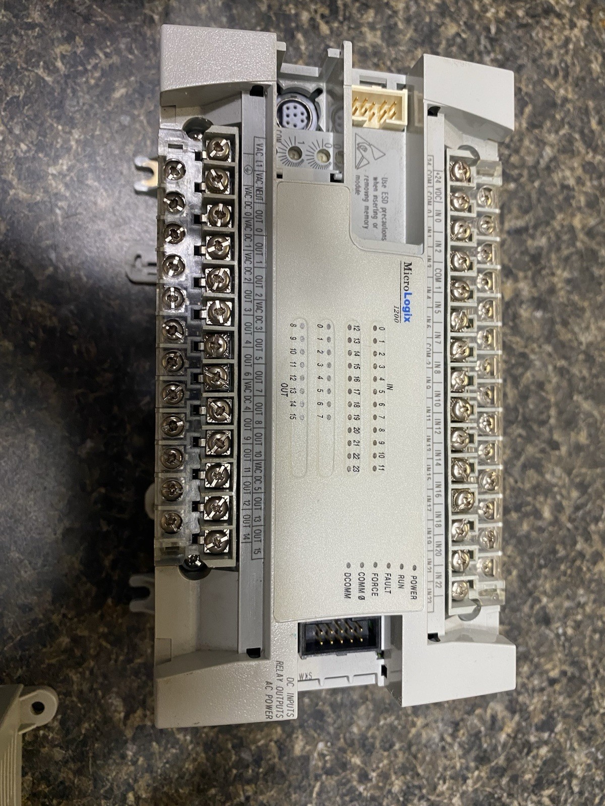 Allen Bradley MicroLogix 1200 1762-L40BWA  Series C Controller REV H