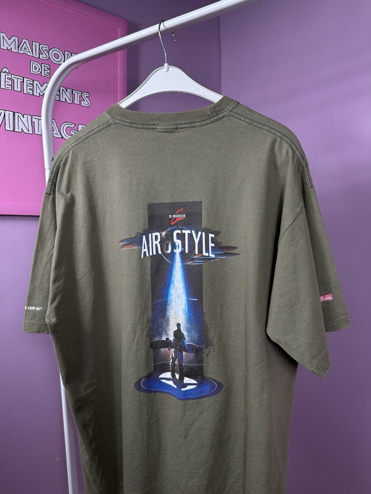 2000 Quiksilver X G-Shock T-Shirt Snowboard Contest Air Vintage Promo Tee Size L